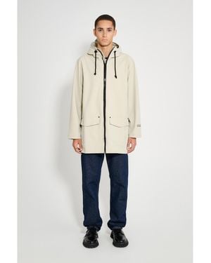 Stutterheim Stockholm Patch Matte Raincoat - White