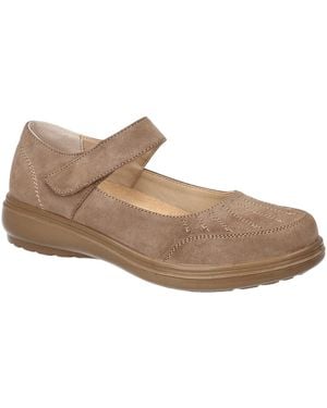Easy Street Slater Mary Jane Flats - Brown