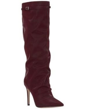 Jessica Simpson Paeril Buckle Slouch Stiletto Boots Regular Wide Calf - Red