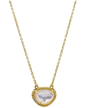Adornia Fine Birthstone Necklace 14k Gold Vermeil - Metallic