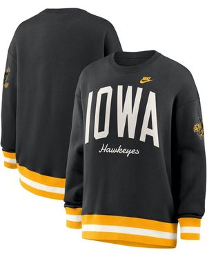 Nike Black Iowa Hawkeyes Oversized Legacy Arch Phoenix Sweatshirt