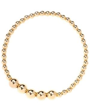 Little Sky Stone Filled 4+7mm Bead Bracelet - White