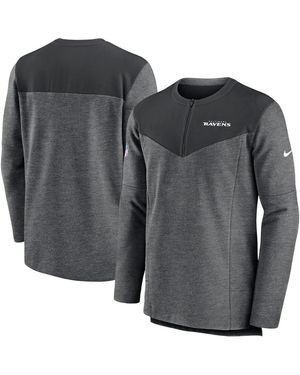 Nike San Francisco 49ers Sideline Lockup Performance Quarter-zip Jacket - Gray