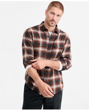 Sun & Stone Sun + Stone Joshua Plaid Flannel Shirt - Multicolor