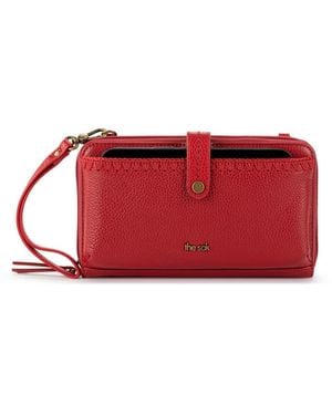 The Sak Iris Leather Convertible Crossbody Bag - Red