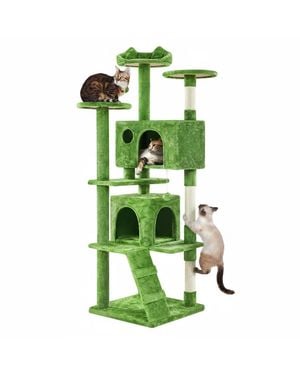 Aronkl Multi-level Cat Tree Tower - Green