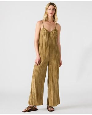 Steve Madden Crinkle Desdemona Jumpsuit - Metallic