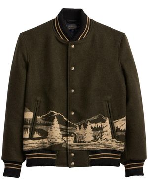 Pendleton Varsity Long-sleeve Jacket - Green