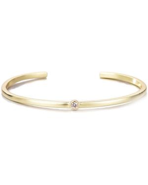 Adornia Cz Skinny Cuff Bracelet - White
