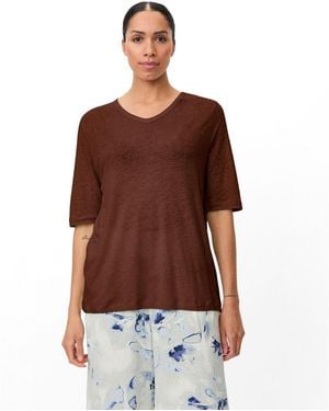 Masai Maballumi Relaxed V-neck T-shirt - Brown