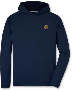 Peter Millar Notre Dame Fighting Irish Pine Performance Hoodie - Blue