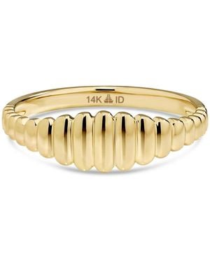 DEVATA Ribbed Ring - Metallic