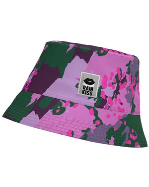 RainKiss Waterproof Digi Spring Camo Bucket Hat - Pink