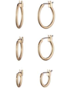 Nine West 3-pack -tone Hoop Earrings Set - White