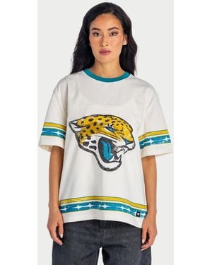 The Wild Collective Jacksonville Jaguars Oversized Established Boyfriend T-shirt - White