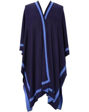 Ralph Lauren Bi Color Ruana - Blue