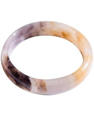 seree Playground — Marble Jade Stone Bangle - Metallic