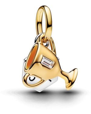 PANDORA Engravable Trophy Double Dangle Charm - Metallic