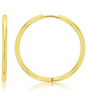 Roxy Waterproof 28mm Hoop Earrings - Metallic