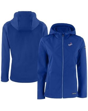 Cutter & Buck Los Angeles Dodgers Evoke Eco Softshell Full-zip Jacket - Blue