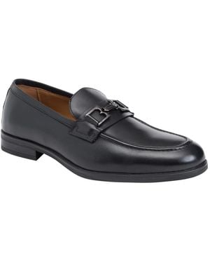 Bruno Magli Fiorenzo Round Toe Loafers - Black