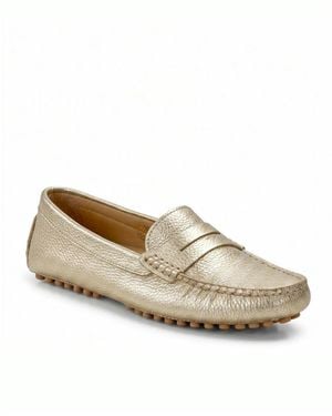 Menina Step Oporto Moccasin Loafer - White