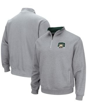 Colosseum Athletics Ohio Bobcats Tortugas Team Logo Quarter-zip Jacket - Gray