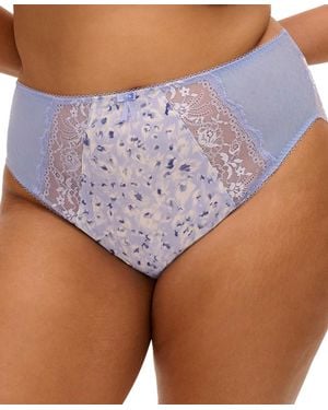 Elomi Plus Size Morgan High Leg Brief - Purple