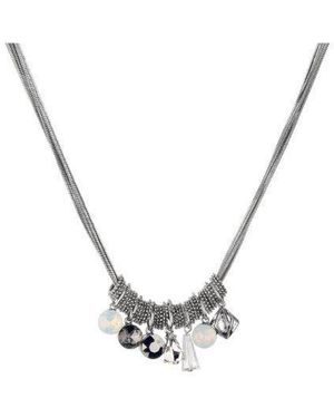 Nicole Miller Cluster Necklace - Metallic