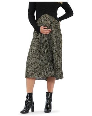 Ripe Maternity Maternity Cleo Pleat Skirt - Black