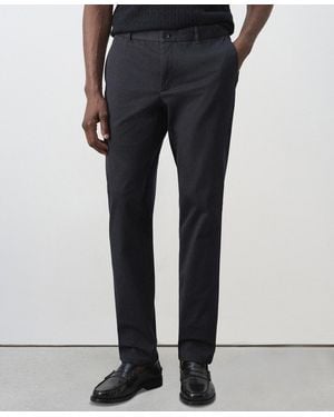 Mango Barna Slim-fit Twill Cotton-blend Chino Pants - Black