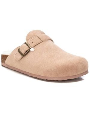 Xti Winter Suede Clogs By - Natural
