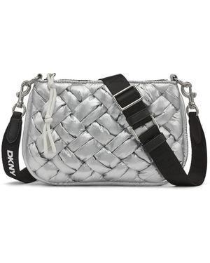 DKNY Nadia Small Quilted Crossbody Bag - Gray