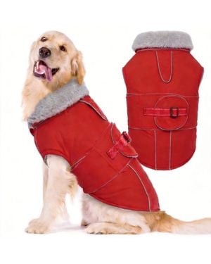 Aronkl Reflective Waterproof Dog Jacket - Red