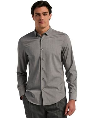 Perry Ellis Performance Twill Shirt - Gray