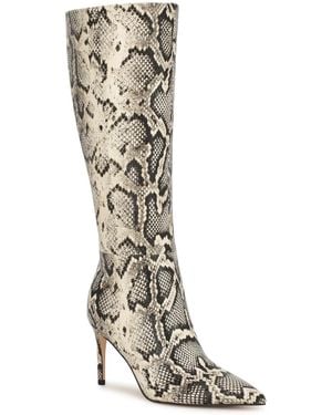 Nine West Cook Tall Stiletto Dress Boots - White