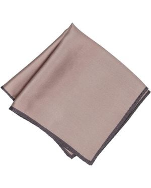 Alfani Silk Solid Rolled Border Pocket Square - Natural