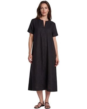 Masai Manipani Linen Tunic Dress - Black