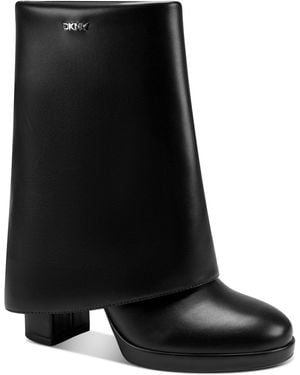 DKNY Dana Platform Booties - Black