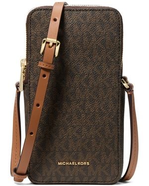 Michael Kors Michael Jet Set North South Double Zipper Mini Crossbody Handbag - Multicolor