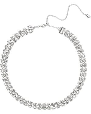 Retro Chic Rome Chain Large Necklace - White