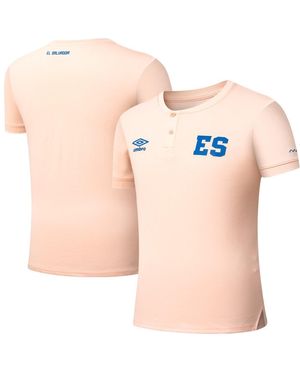Umbro El Salvador National Team Crew Neck Polo Shirt - Pink