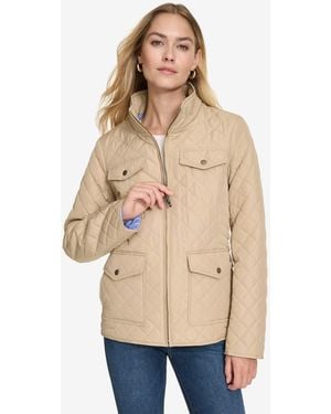 Nautica Solid Quilted Jacket - Natural