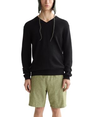 Scotch & Soda Fave Drawstring 8.3" Bermuda Shorts - Black