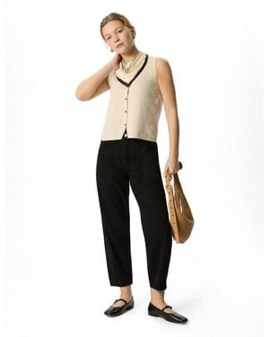 Whistles Tessa Casual Trouser - White
