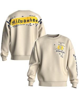 Fanatics Milwaukee Brewers Graffiti Fleece Sweatshirt - Metallic