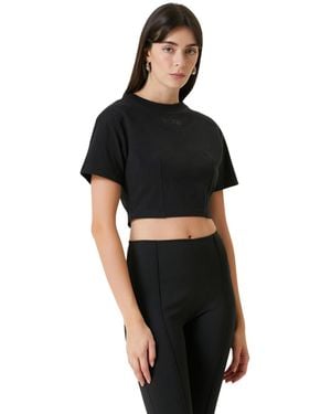 Pcfg Free Heaven Cotton Cropped T-shirt - Black