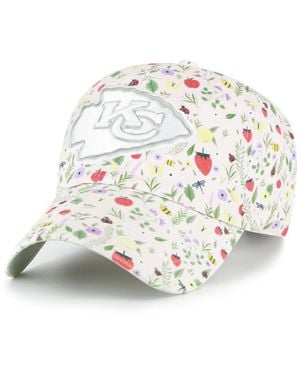 '47 Kansas City Chiefs Posey Clean Up Adjustable Hat - White