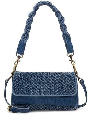 Patricia Nash Madalina Small Woven Crossbody Bag - Blue