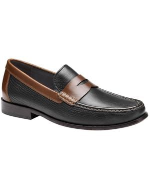 Johnston & Murphy Humphrey Penny Loafers - Black